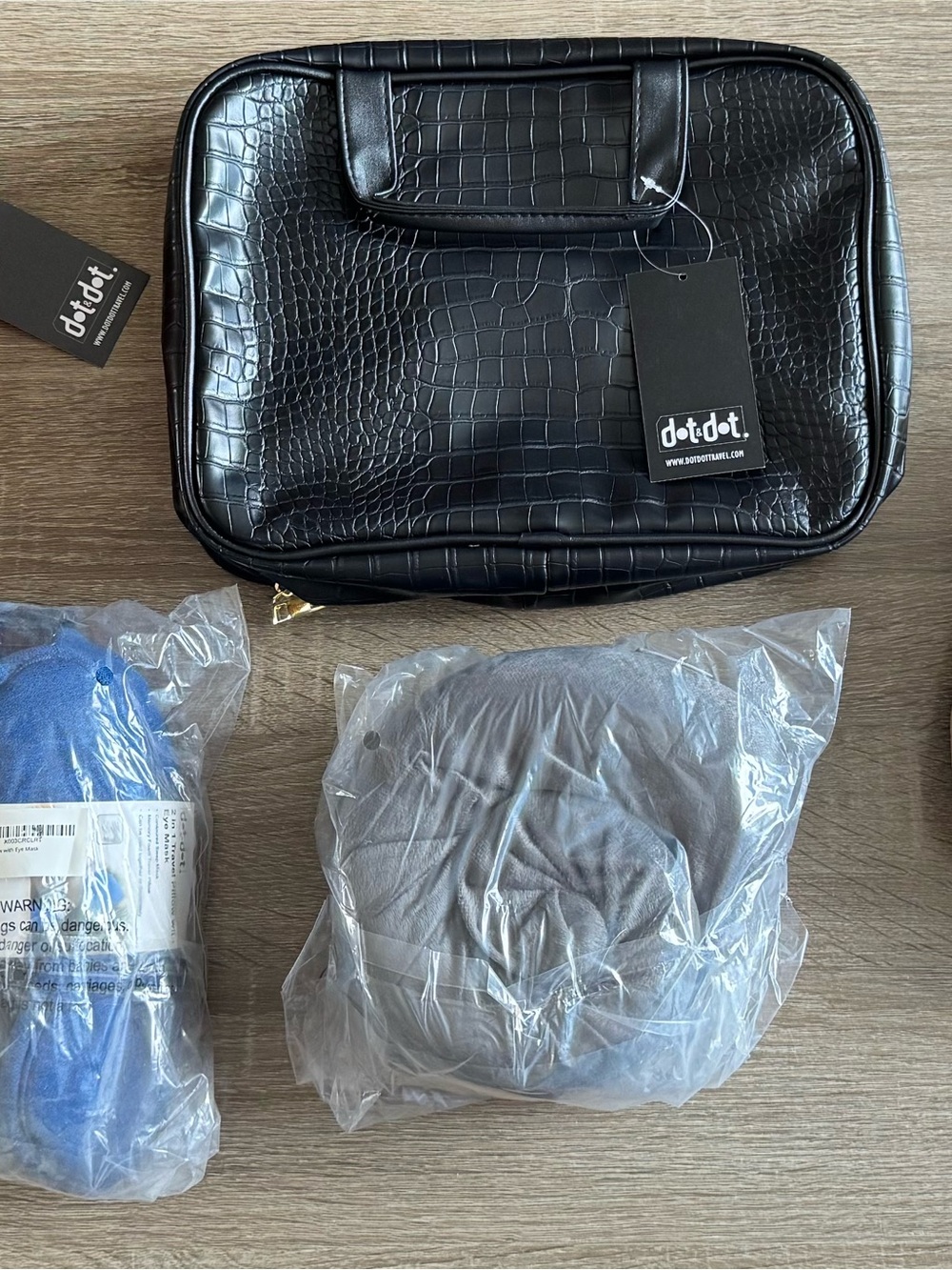 Toiletry Travel Bags, Travel Pillows, Passport Holder